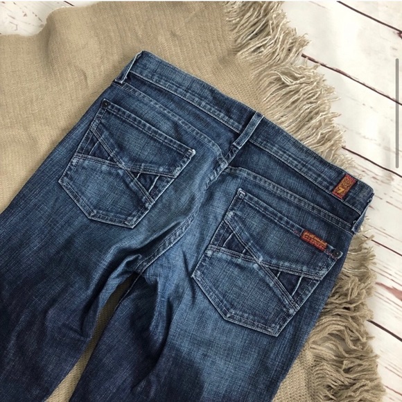 7FAMK bootcut darkwash Jeans 28 - Picture 4 of 9